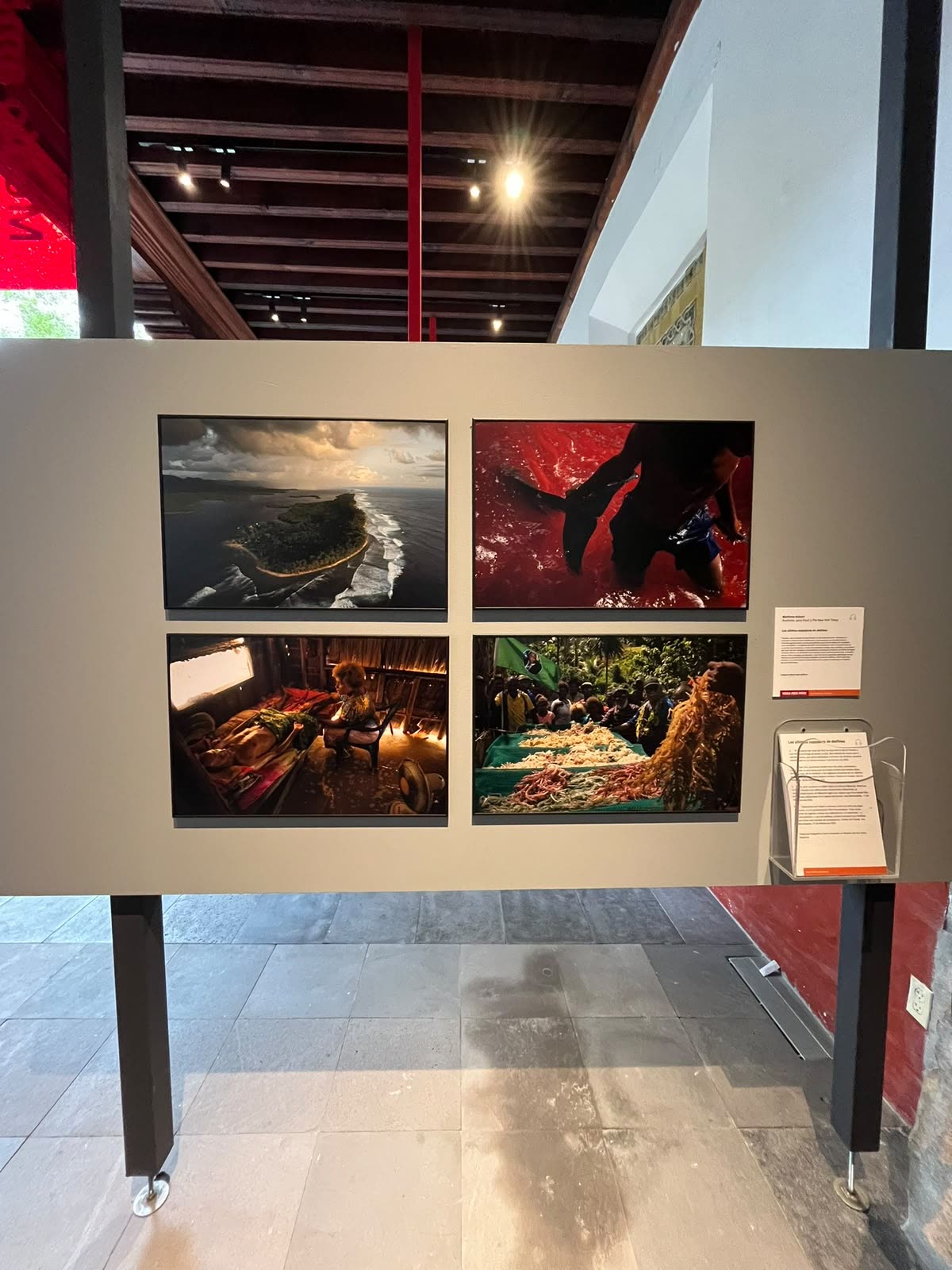 Fotografías premiadas de gran formato en la exposición World Press Photo 2026 en el Museo Franz Mayer